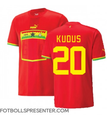 Ghana Mohammed Kudus #20 Borta Matchtröja VM 2022 Kortärmad